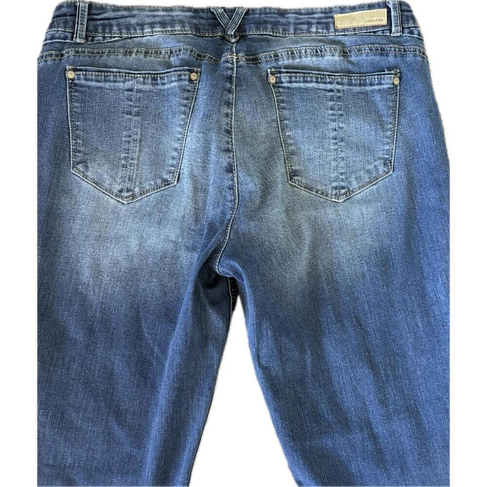 Democracy Distressed Denim Jeans Flex-ellent Stretch Ankle Women's Size 14 - Picture 5 of 12